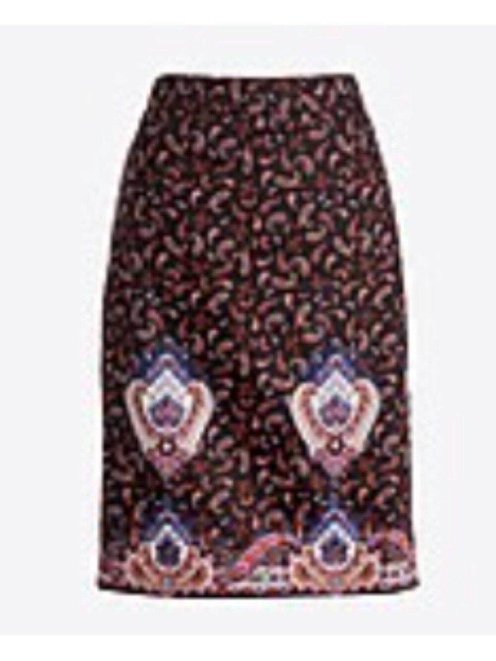 J CREW - Printed Pencil Skirt in Sateen Dot - SIZE 16